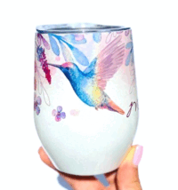 Vaso térmico diseño de colibrí - tornasol